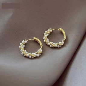 Wholesale Copper Pearl Earrings