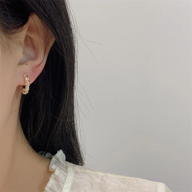 Wholesale Copper Pearl Earrings