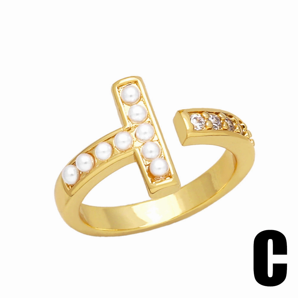 Wholesale Copper Plated 18K Gold Devil's Eye Opening Butterfly Ring