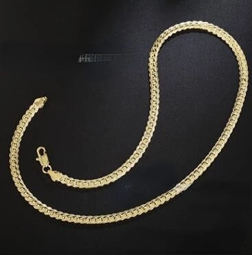 Wholesale Copper Silver Plated Full Side Necklace