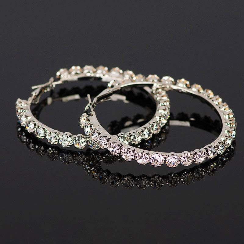 Wholesale Copper Zirconia Large Earrings