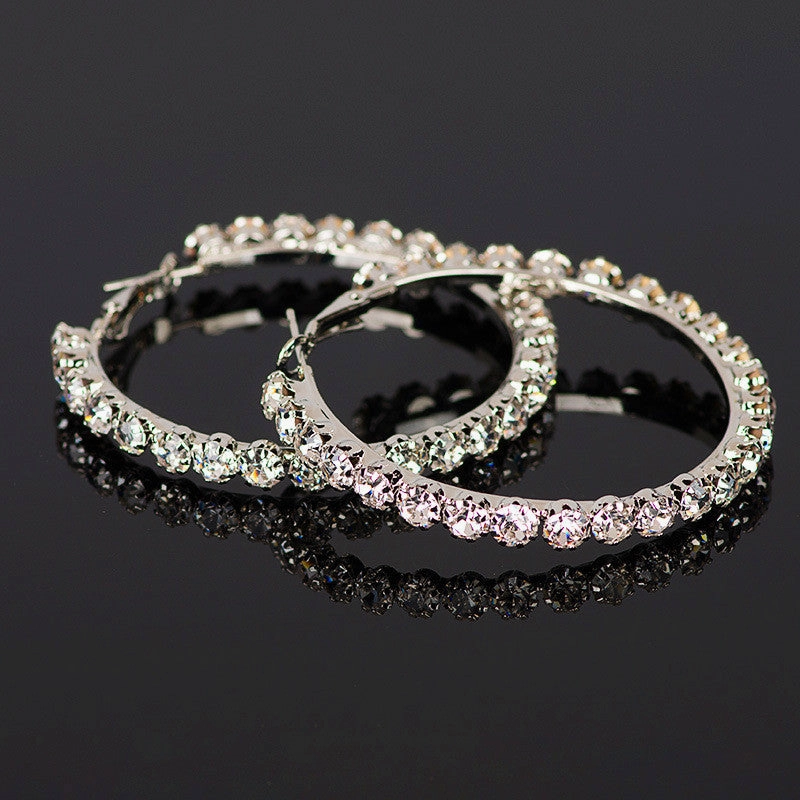 Wholesale Copper Zirconia Large Earrings