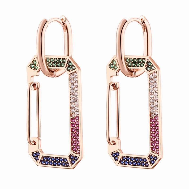 Wholesale Copper Zirconium Alloy Earrings