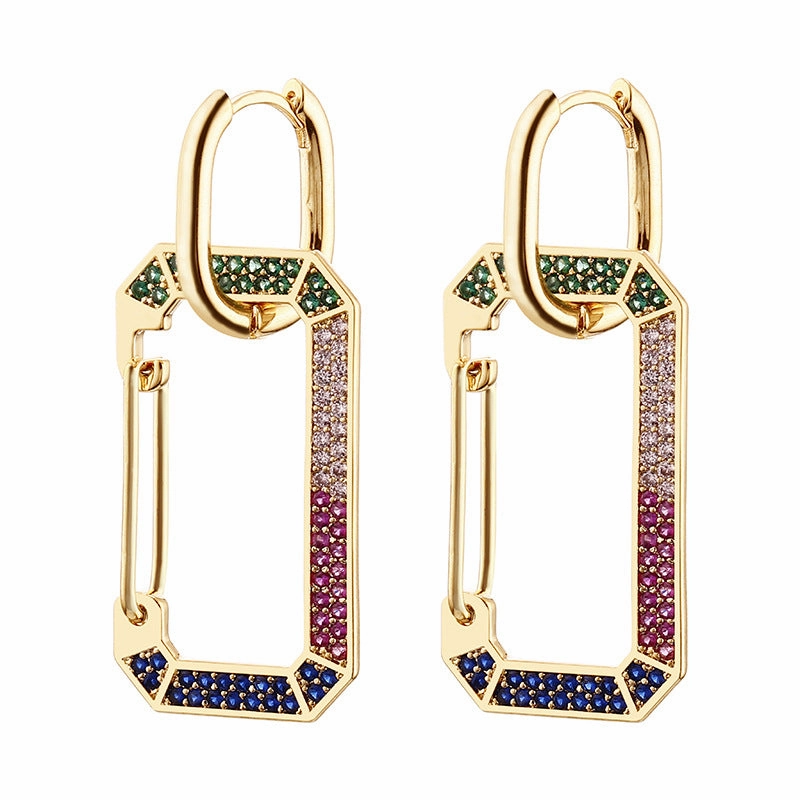Wholesale Copper Zirconium Alloy Earrings