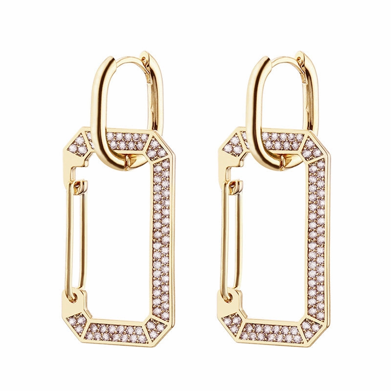 Wholesale Copper Zirconium Alloy Earrings