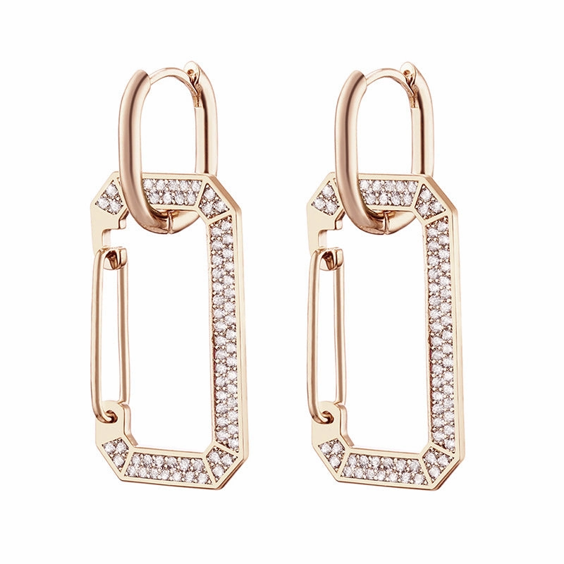 Wholesale Copper Zirconium Alloy Earrings