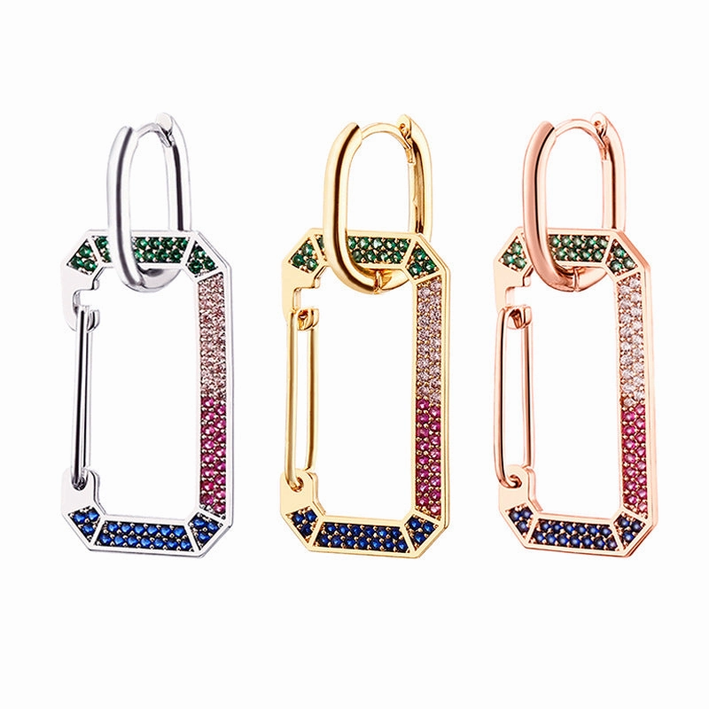 Wholesale Copper Zirconium Alloy Earrings