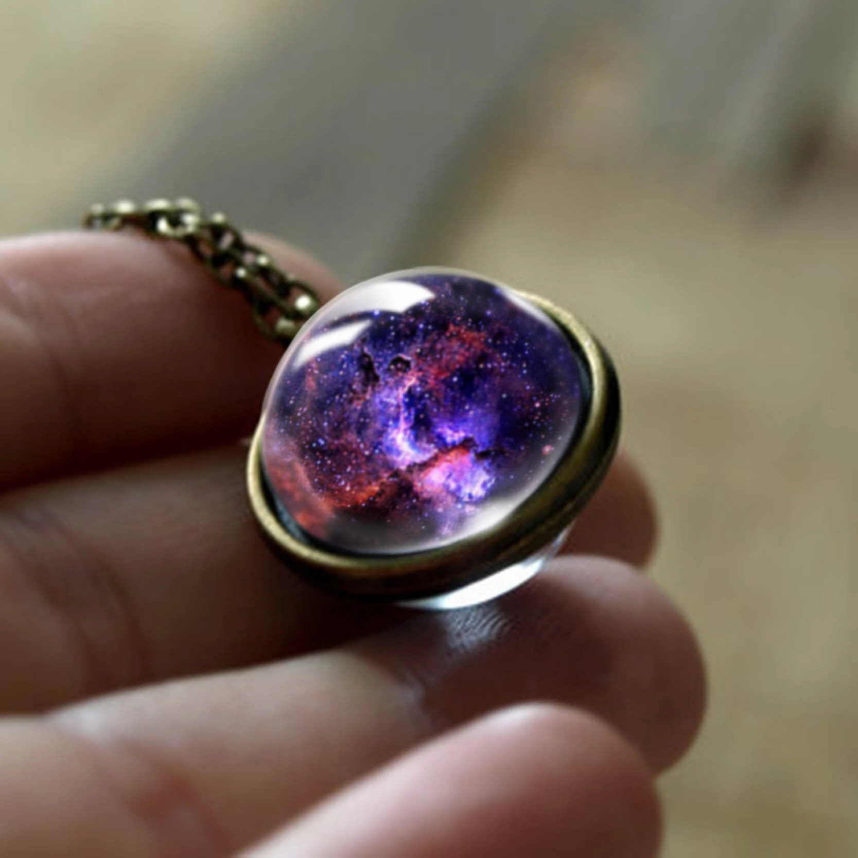 Wholesale Cosmic Glass Necklaces