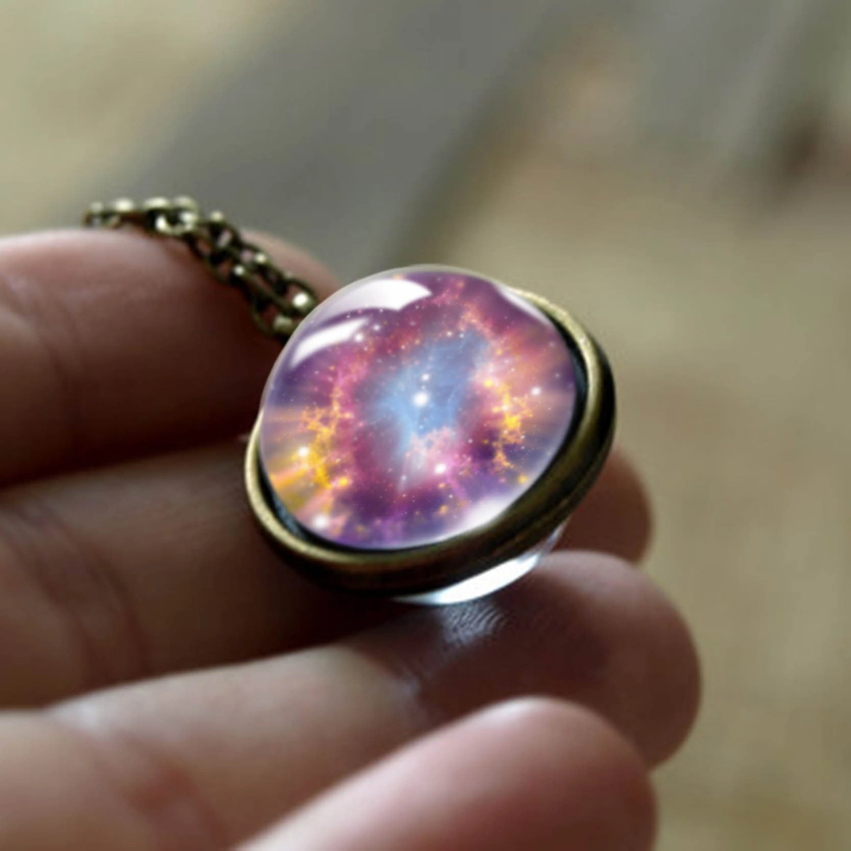 Wholesale Cosmic Glass Necklaces