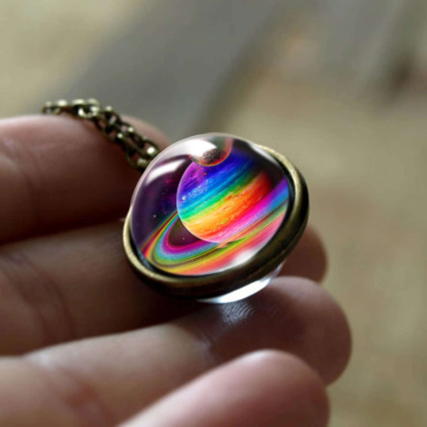Wholesale Cosmic Glass Necklaces