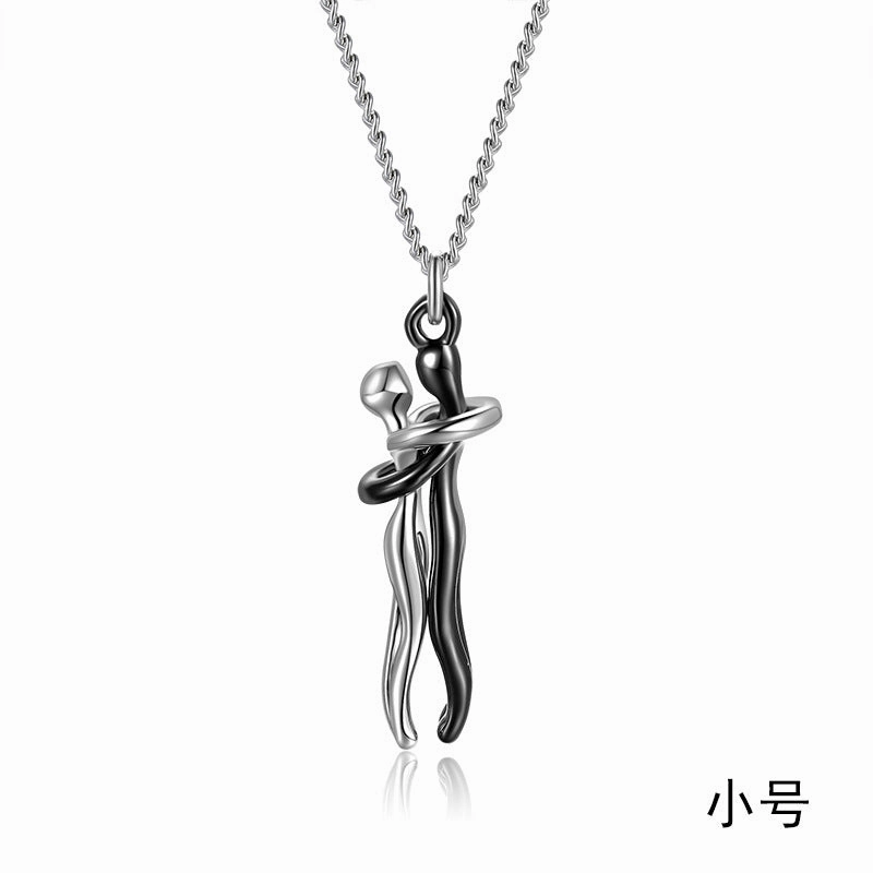 Wholesale Couple Hugging Necklace Clavicle Chain