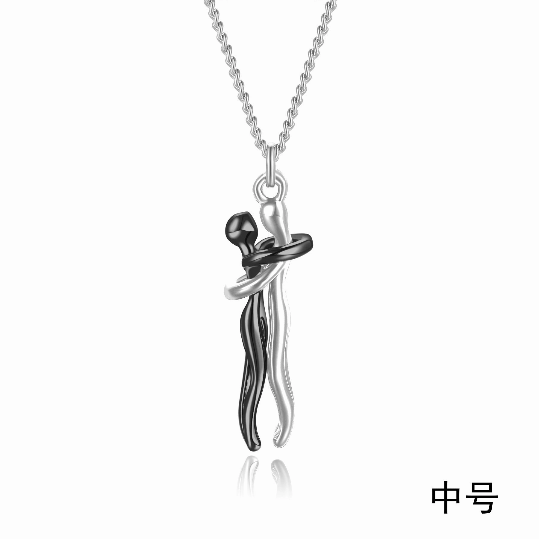 Wholesale Couple Hugging Necklace Clavicle Chain
