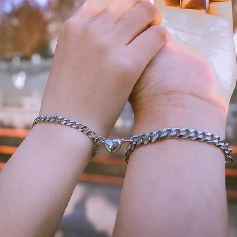 Wholesale Couple Love Magnet Buckle Bracelet
