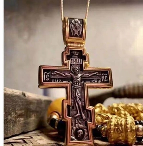 Wholesale Creative Alloy Cross Letter Engraved Necklace