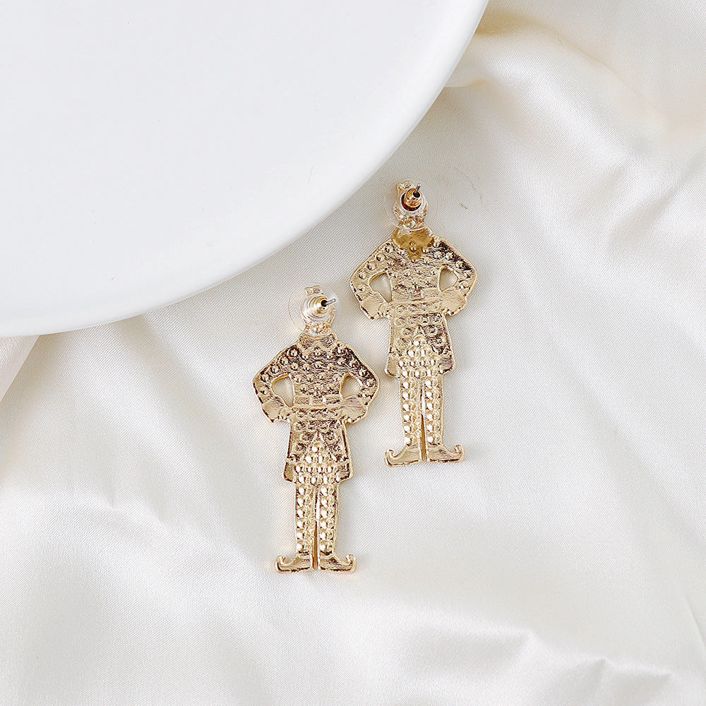 Wholesale Creative Cartoon Nutcracker Earrings
