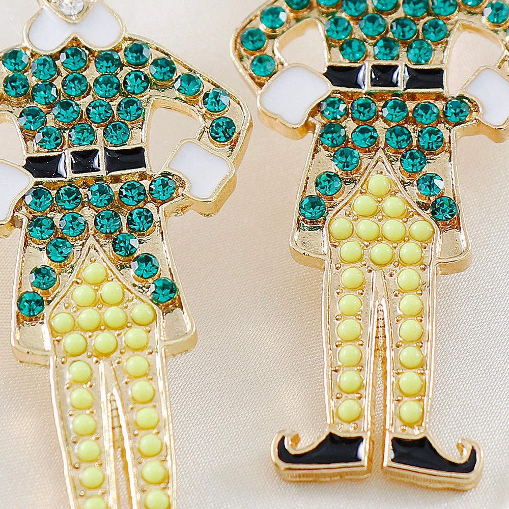 Wholesale Creative Cartoon Nutcracker Earrings