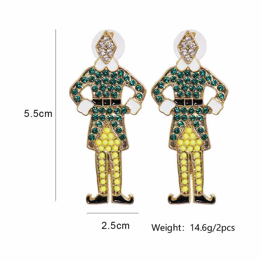 Wholesale Creative Cartoon Nutcracker Earrings