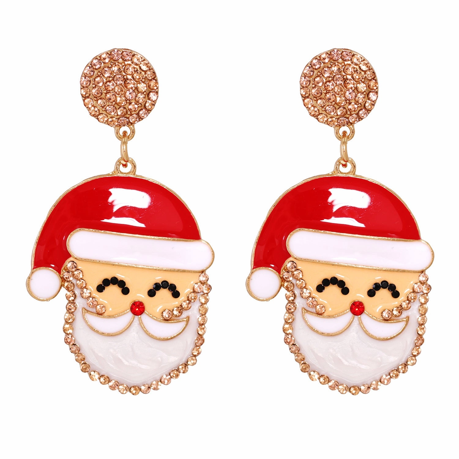 Wholesale Creative Christmas Elk Snowman Santa Earrings