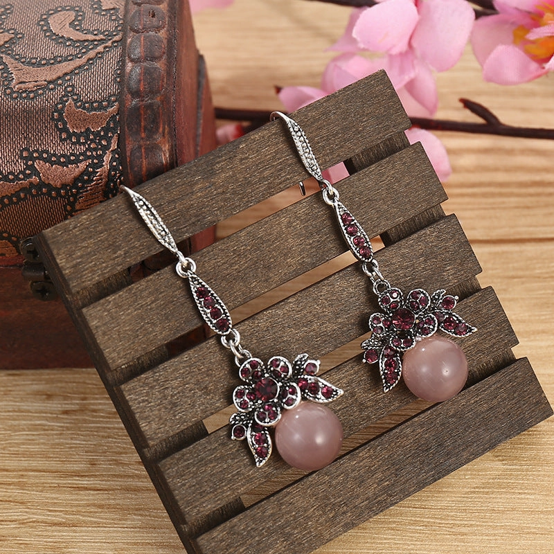 Wholesale Creative Flower Shape Alloy Earrings