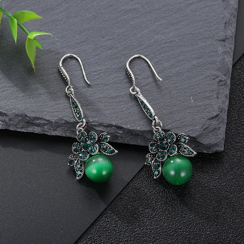Wholesale Creative Flower Shape Alloy Earrings