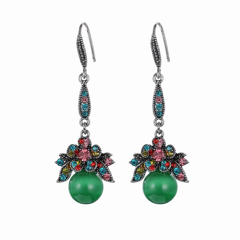 Wholesale Creative Flower Shape Alloy Earrings