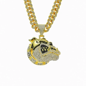 Wholesale Creative Full Diamond Animal Pendant Necklace Domineering Alloy Necklace