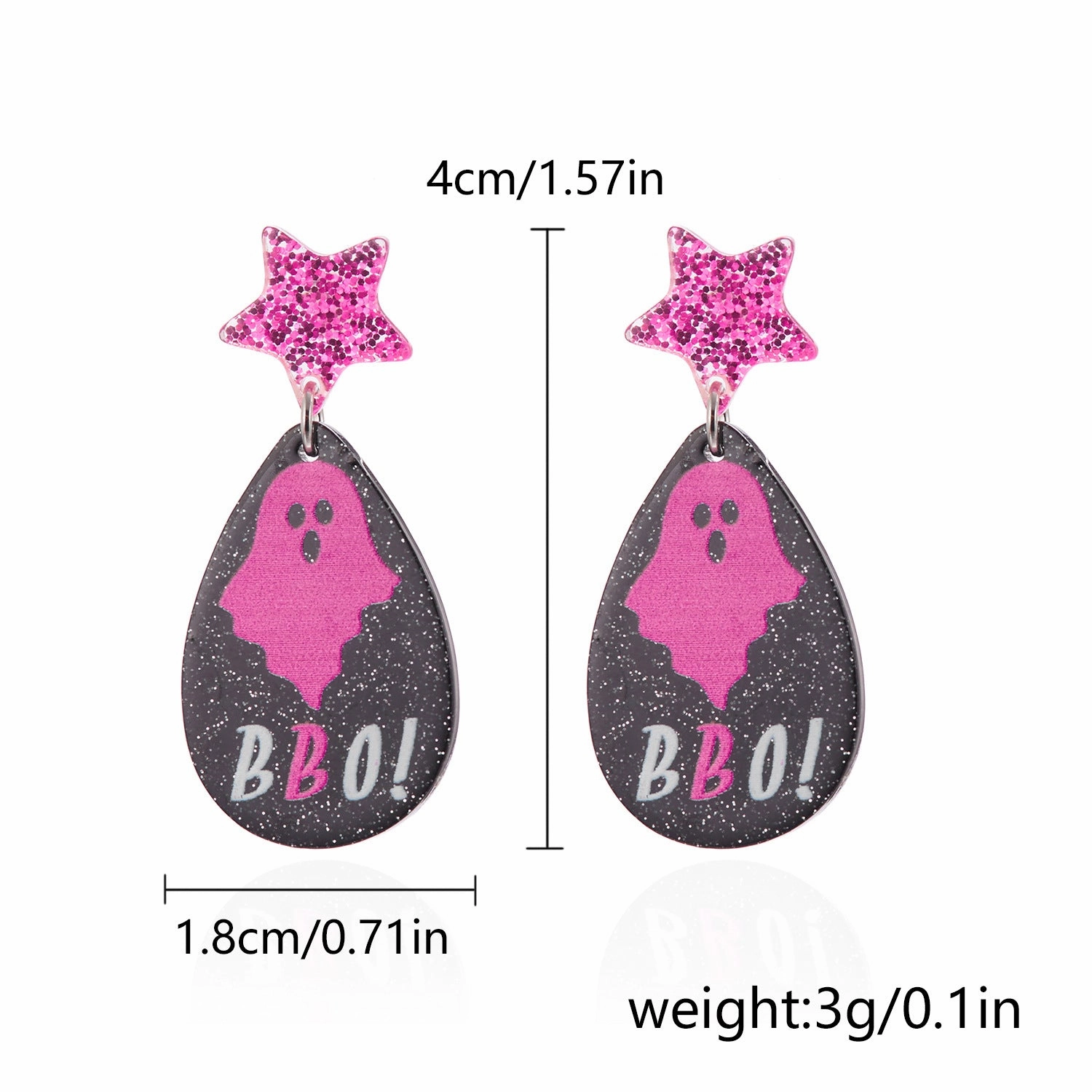 Wholesale Creative Halloween Acrylic Earrings