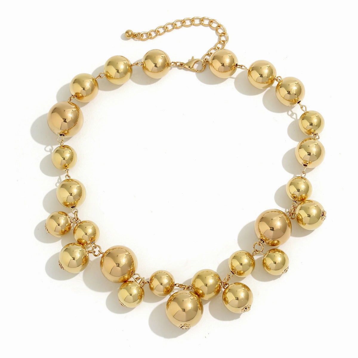 Wholesale Creative Handmade Pearl Tassel Metal Necklaces
