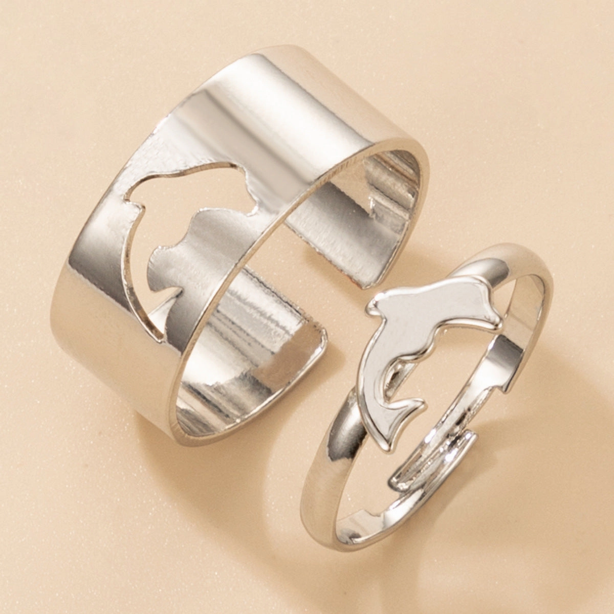 Wholesale Creative Hollow Butterfly Ring Set