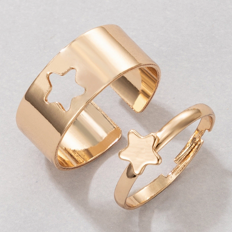 Wholesale Creative Hollow Butterfly Ring Set