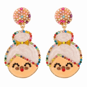 Wholesale Creative Santa Claus Earrings
