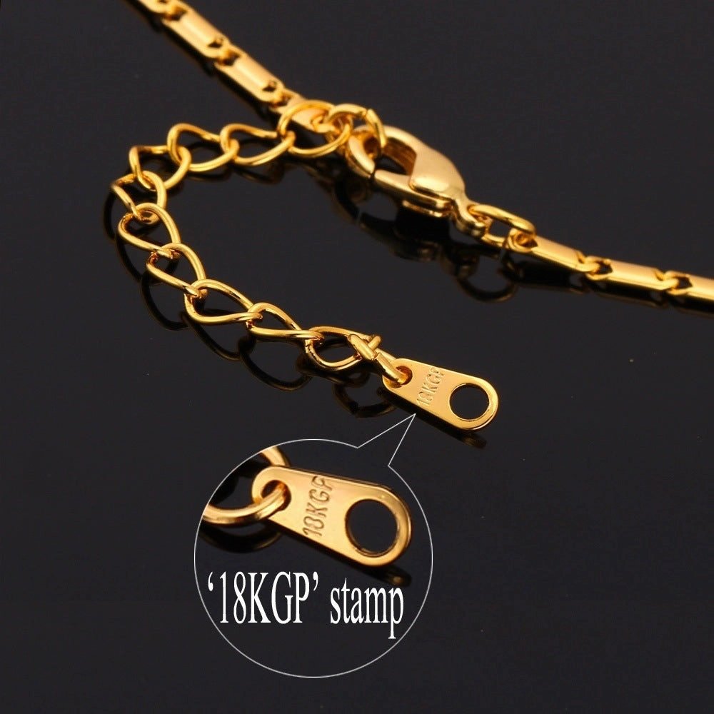 Wholesale Crescent Pendant Alloy Necklace