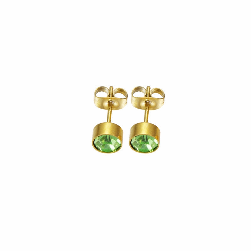 Wholesale Cross Border Stainless Steel Czech Diamond Earrings