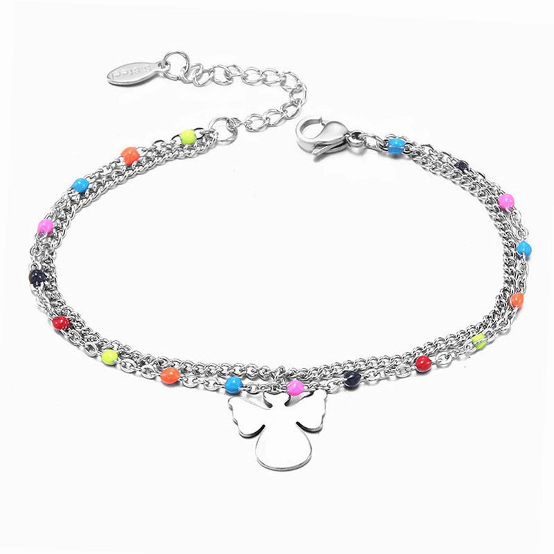 Wholesale Cross Chain Stainless Steel Tree of Life Vintage Bracelet