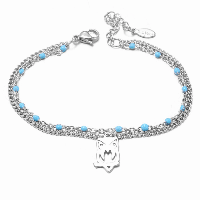 Wholesale Cross Chain Stainless Steel Tree of Life Vintage Bracelet