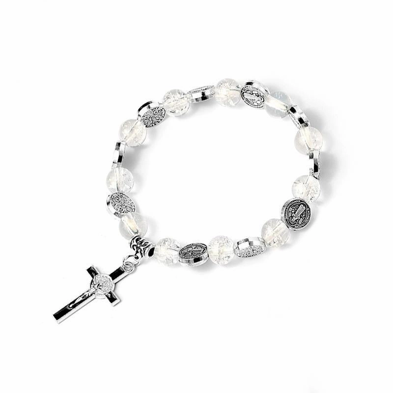 Wholesale Cross Colored Artificial Crystal Bracelet