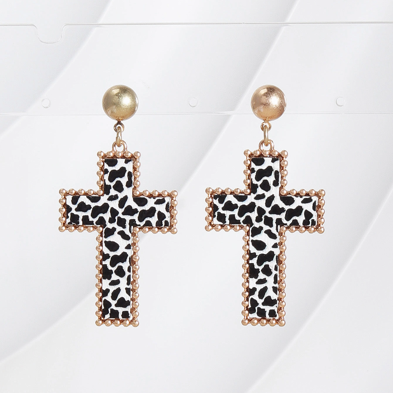 Wholesale Cross Fashion Personality Simple Versatile Earrings
