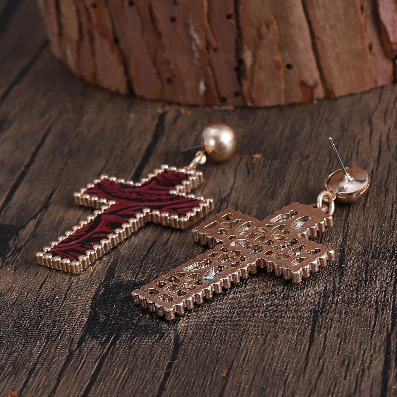 Wholesale Cross Fashion Personality Simple Versatile Earrings