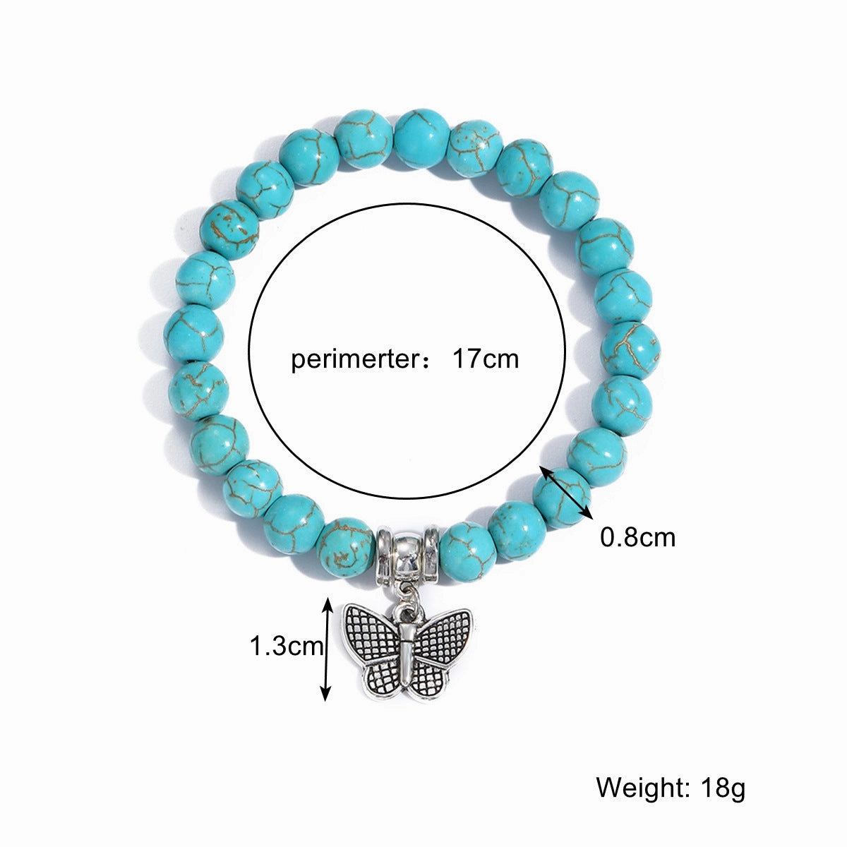 Wholesale Cross Natural Stone Vintage Green Pine Stone Bracelet