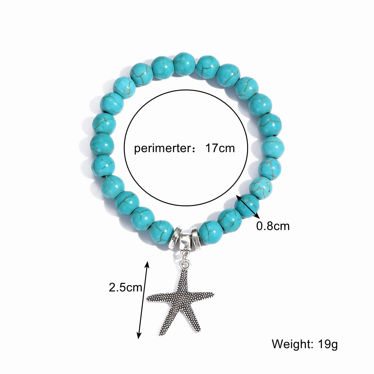 Wholesale Cross Natural Stone Vintage Green Pine Stone Bracelet