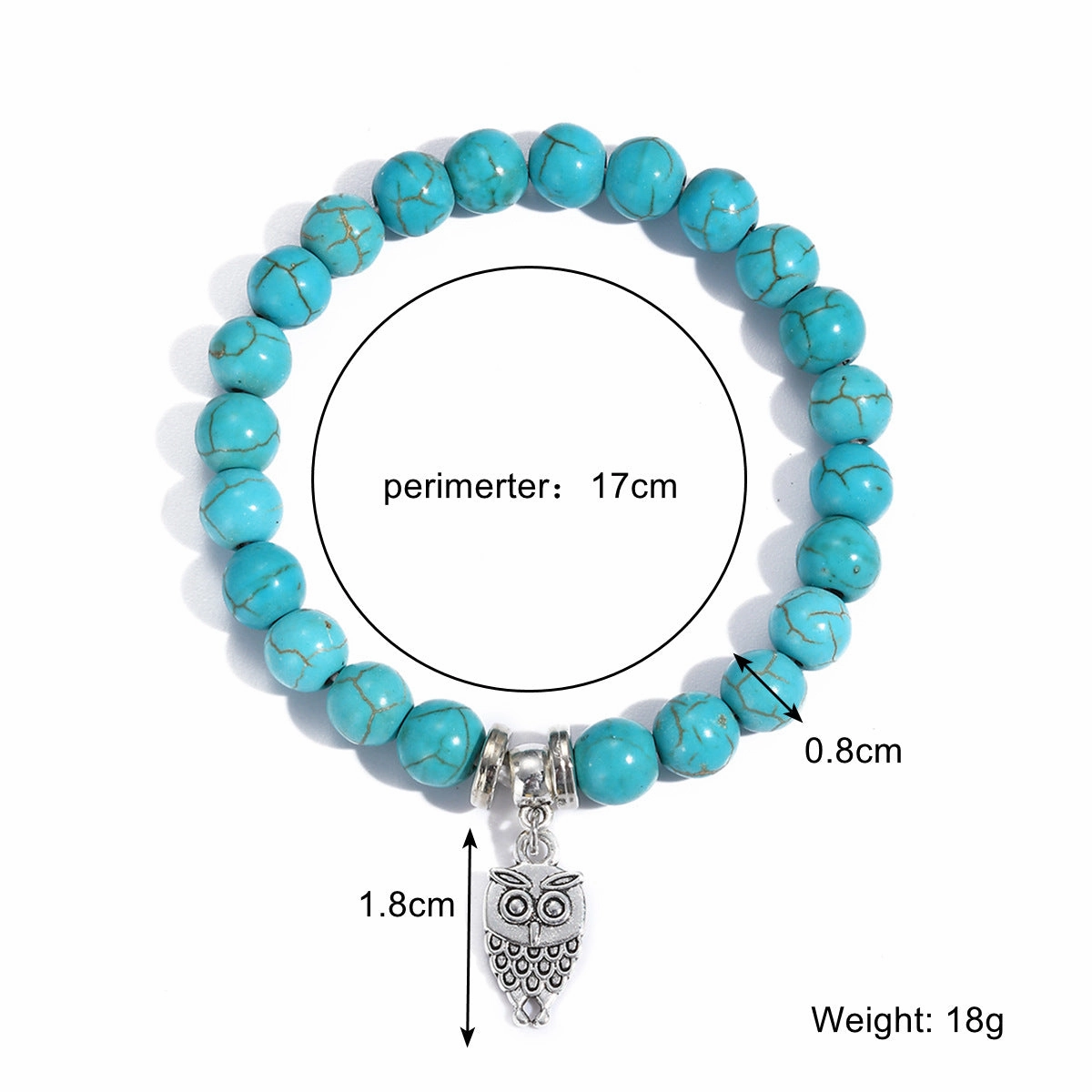 Wholesale Cross Natural Stone Vintage Green Pine Stone Bracelet