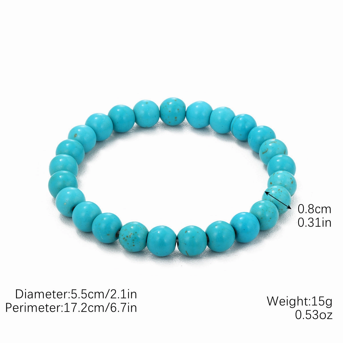 Wholesale Cross Natural Stone Vintage Green Pine Stone Bracelet