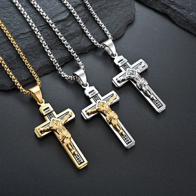 Wholesale Cross Pendant Alloy Necklace