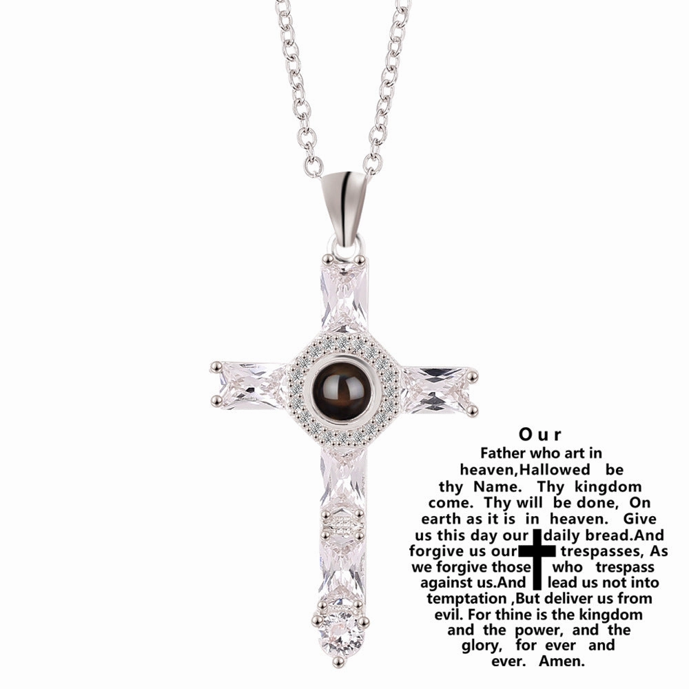 Wholesale Cross Projection Alloy Necklace