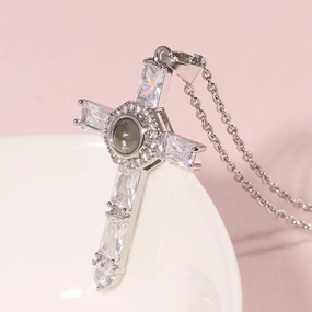 Wholesale Cross Projection Alloy Necklace
