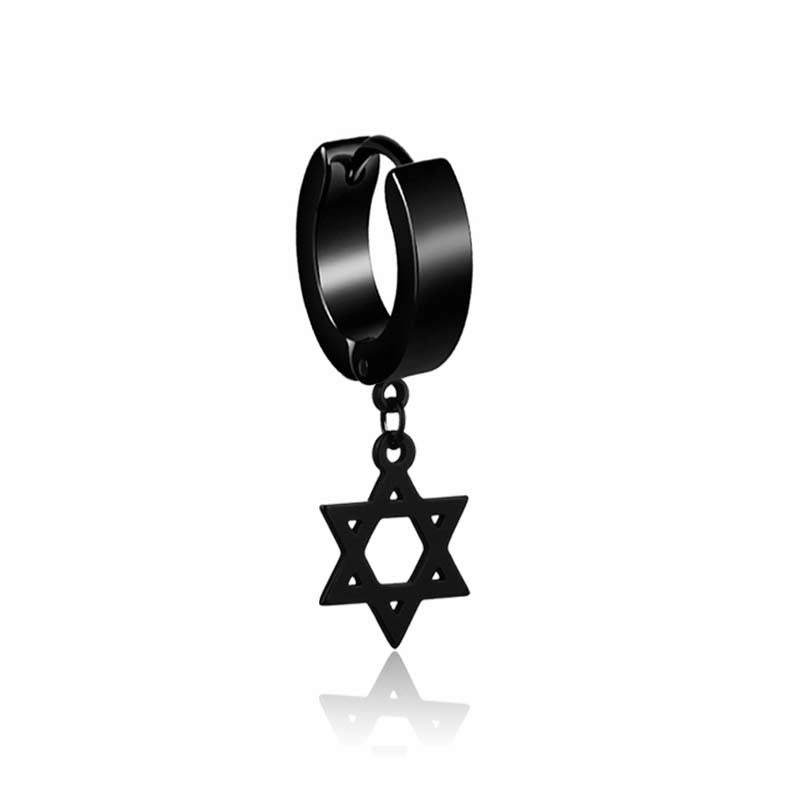 Wholesale Cross Punk Stainless Steel Earrings