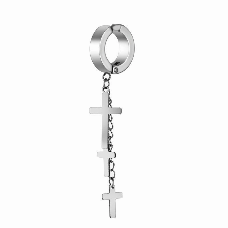 Wholesale Cross Stainless Steel Earrings Set of 3