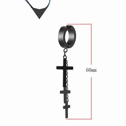 Wholesale Cross Stainless Steel Earrings Set of 3