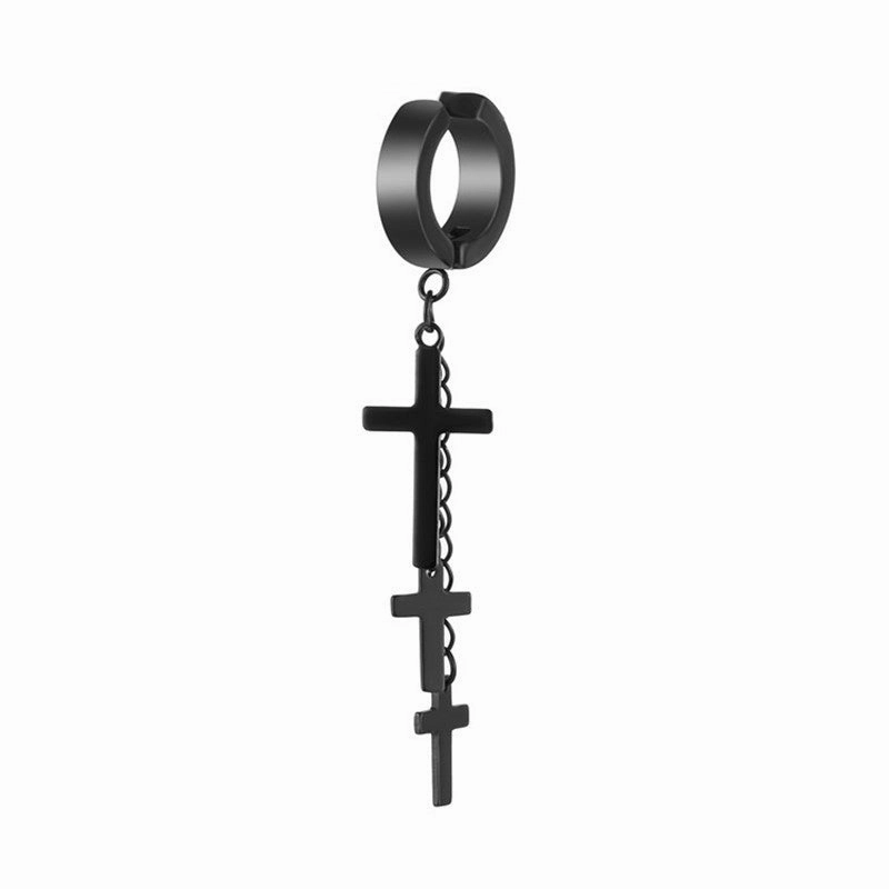 Wholesale Cross Stainless Steel Earrings Set of 3