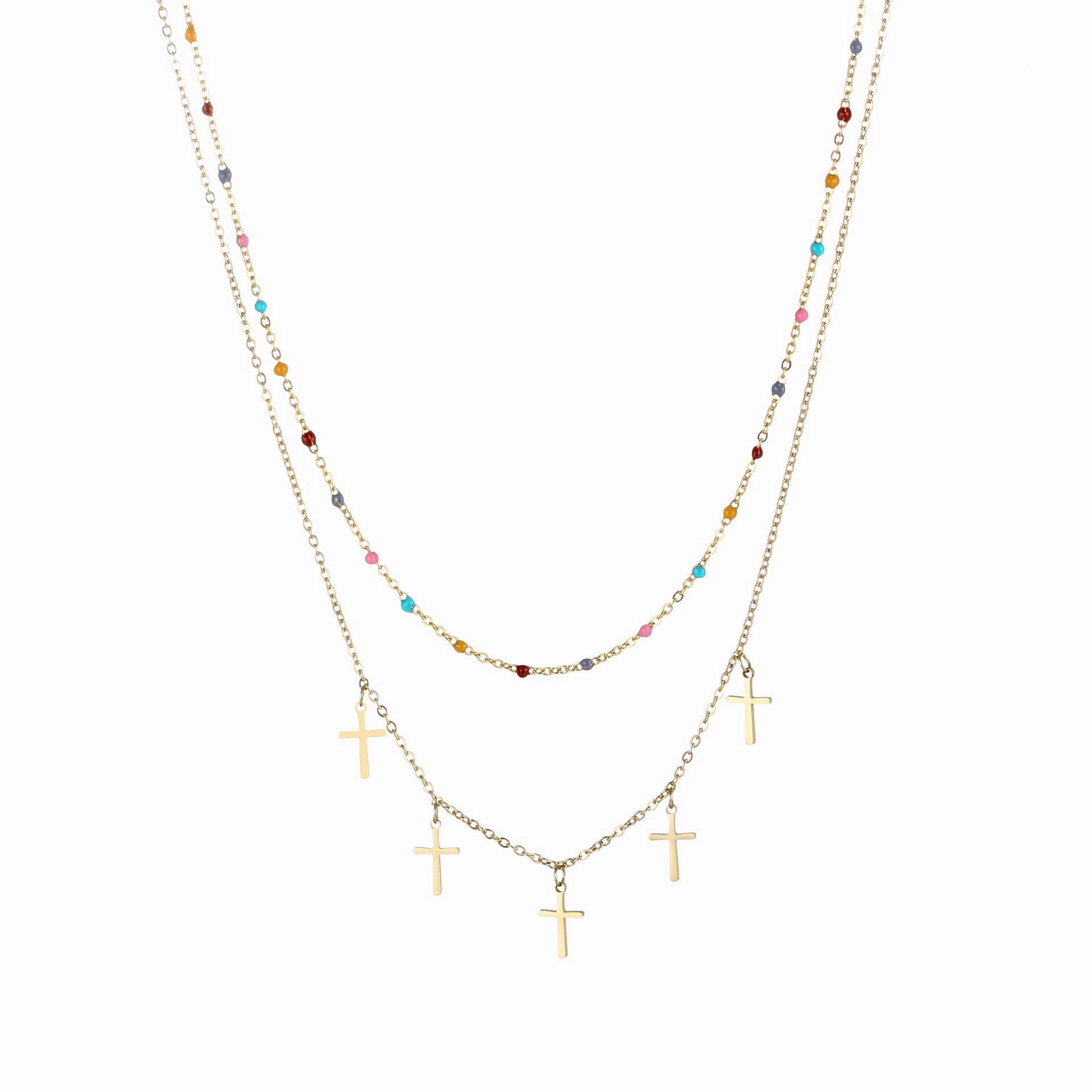 Wholesale Cross Stainless Steel Necklaces
